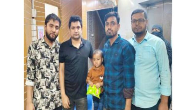 ব্রাহ্মণবাড়িয়ায় হারিয়ে যাওয়া সেই শিশু ফিরে পেল পরিবার